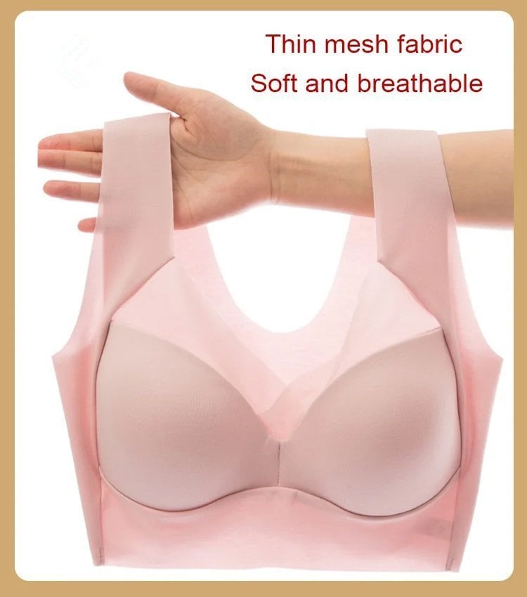🔥Last Day Buy 1 Get 2 Free(Add 3 To The Cart)🔥-🔥Seamless Wireless Bras for Women Mesh Comfortable Padded Back Smoothing Bra