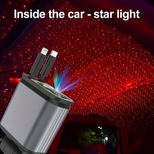 120W 4-in-1 Car Phone Charger with Starlight