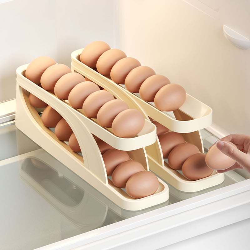 ⏰LAST DAY - 43% OFF👉New Automatic Roll-Down Double-layer Egg Dispenser