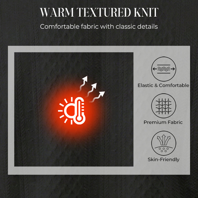 🔥Hot Sale Offers-Men's Colorblock Button-Neck Sweater