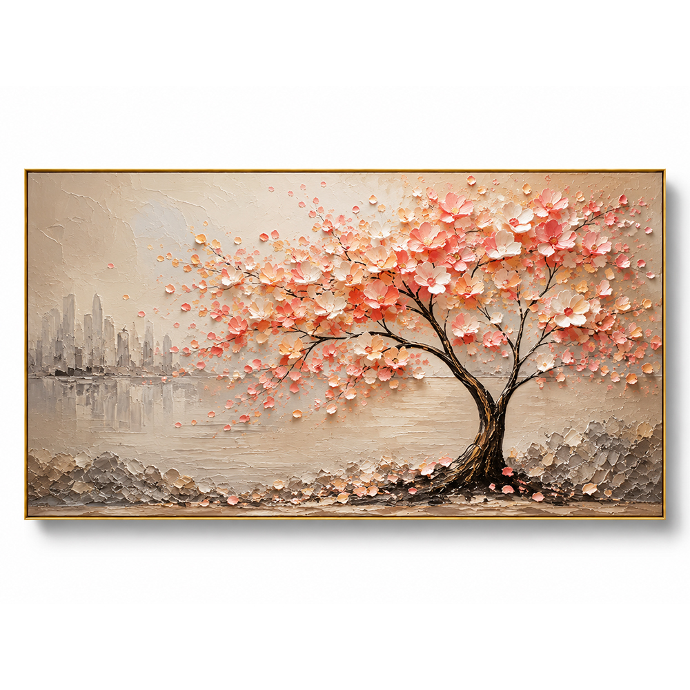 [Copy]Texture Painting Art – Vibrant Color Swirl Abstract