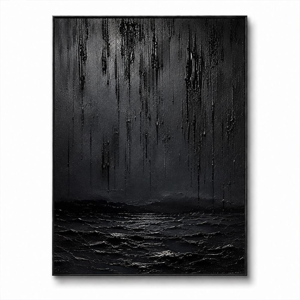 Texture Painting Art – Dark Textured Seascape