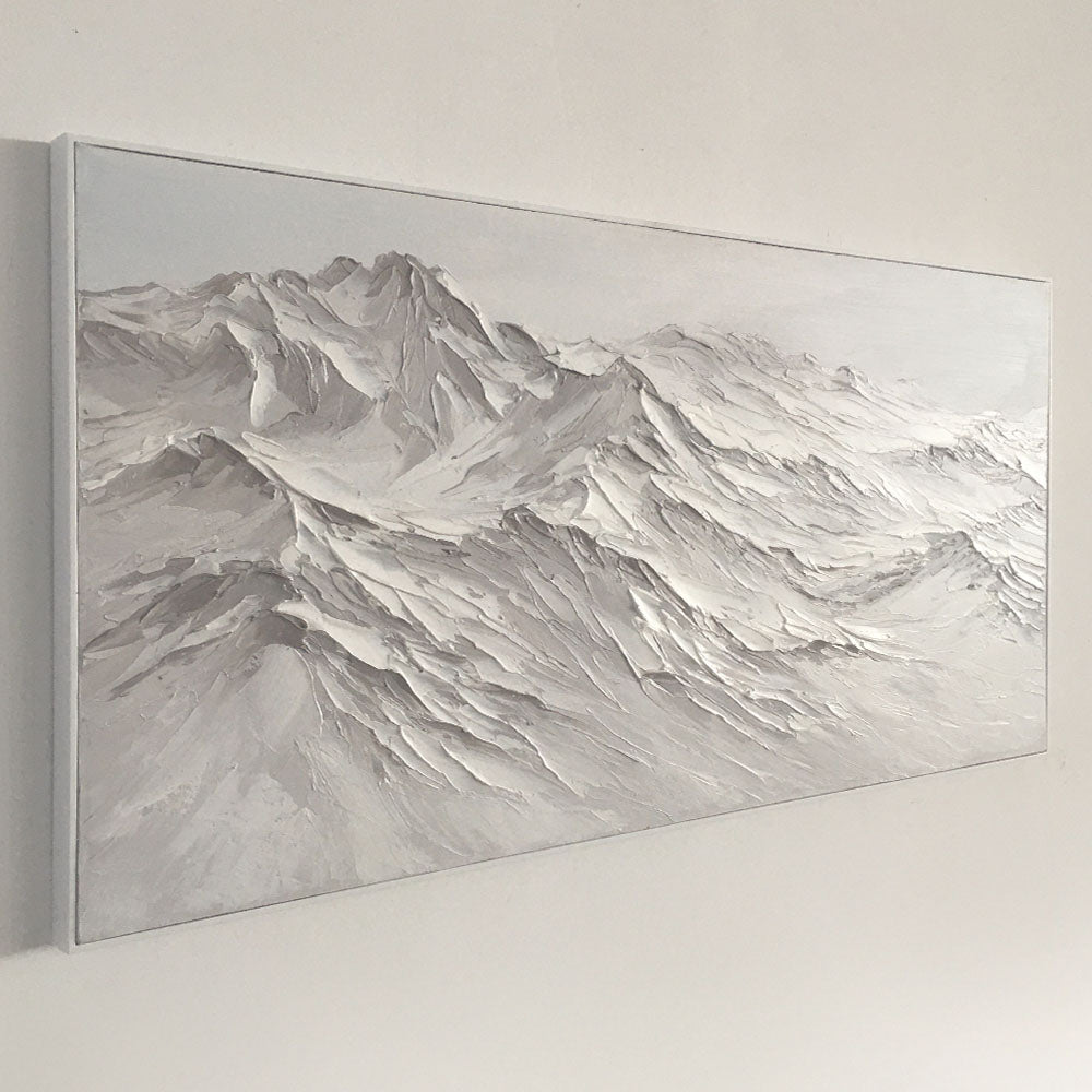 Mountain Landscape Paper Relief Art, 3D Wall Art, Handcrafted Mountain Design Texture Paintings