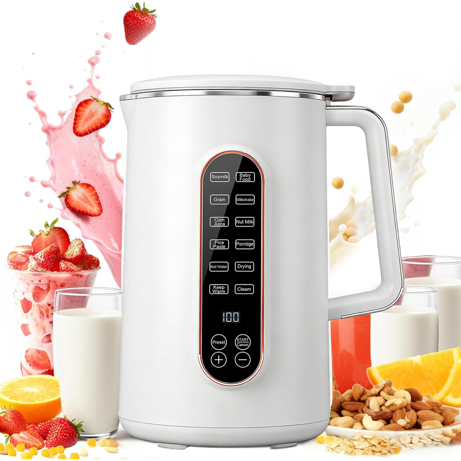 Krona 8 in 1 Automatic Soy Nut Milk Maker