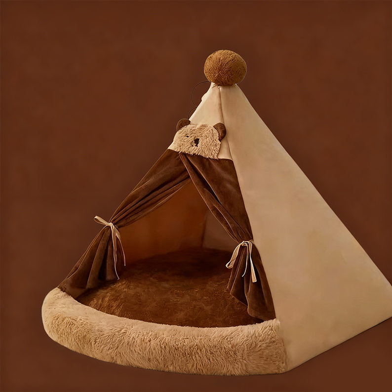 Cozy Pet Tent Bed: Washable Cat and Dog Kennel