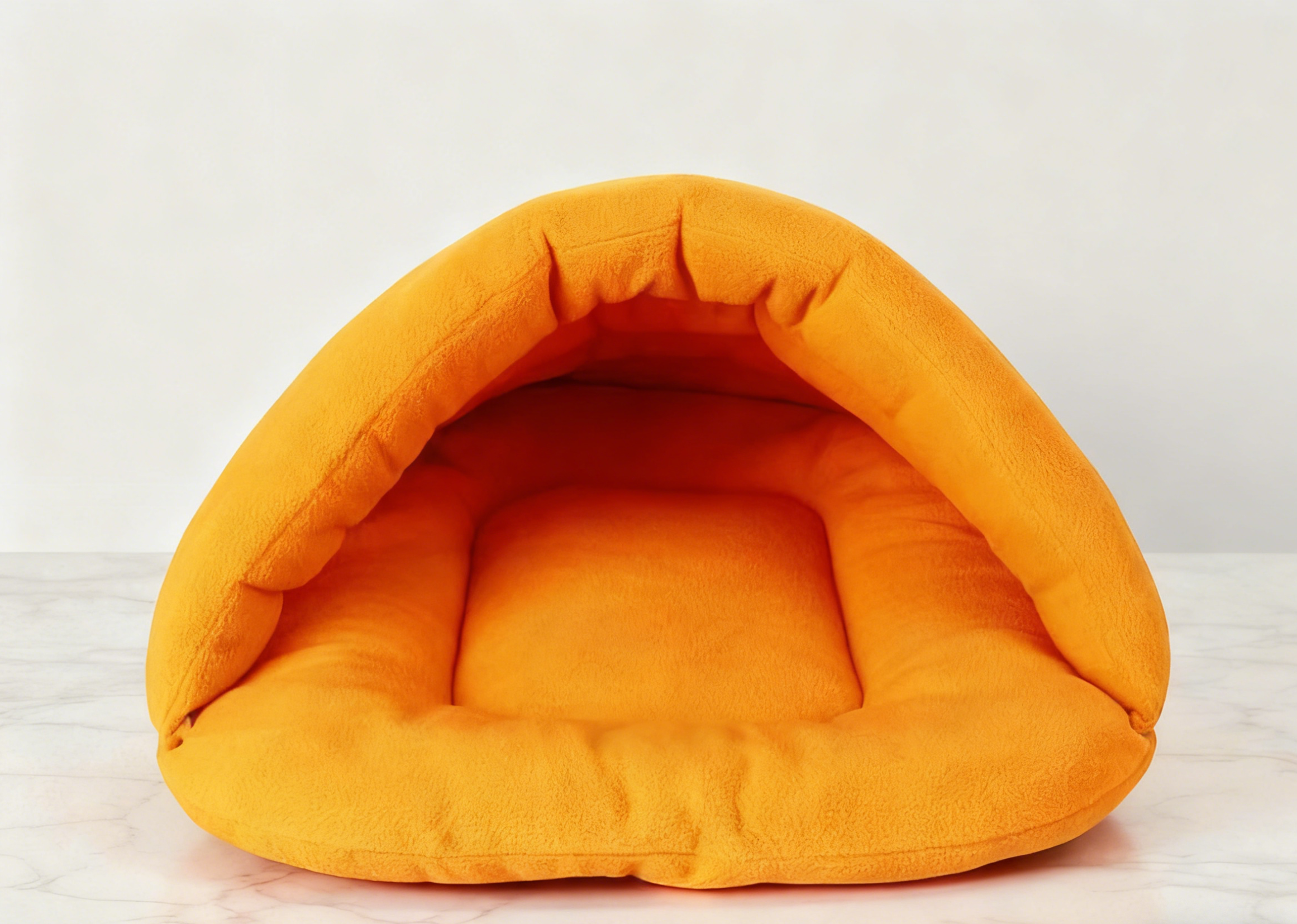 Cozy Fleece Pet Cave Bed | Small Dog & Cat Sleeping Nest