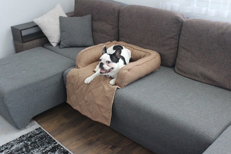 Brown Dog Sofa Bed | Furniture Fabric Cat Lounger, Washable