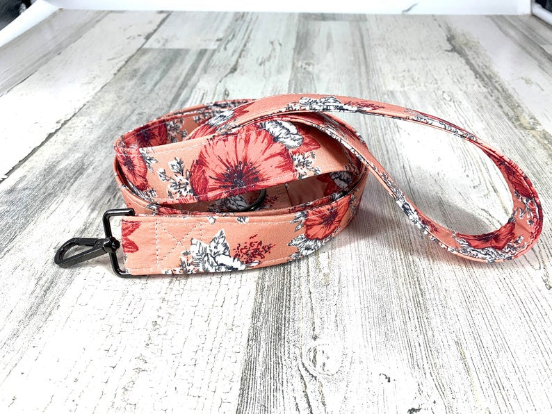 Wide Dog Leash, Metal Hook, Girl and Boy Dog Leash, Full wrapped Matching Dog Leash, Boho Cotton Floral Styles, Designer Leashes.