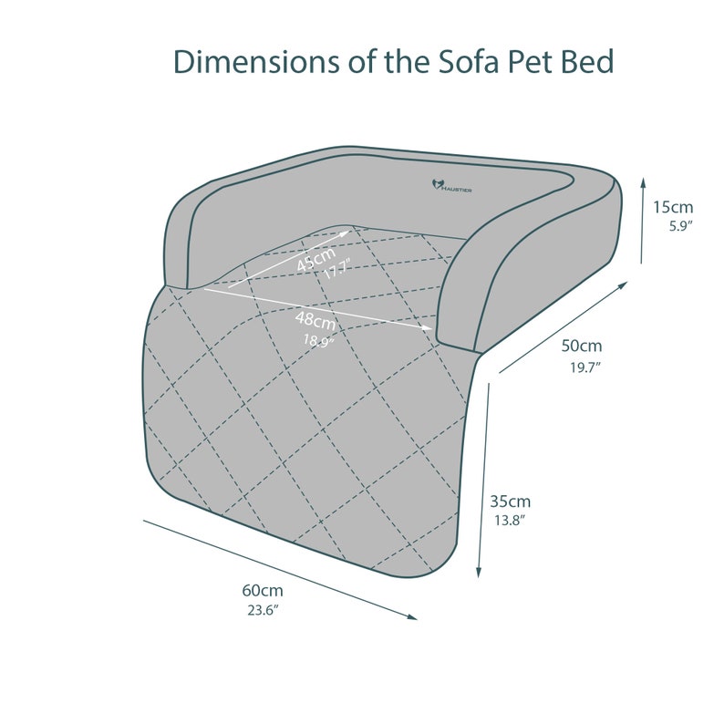 Brown Dog Sofa Bed | Furniture Fabric Cat Lounger, Washable