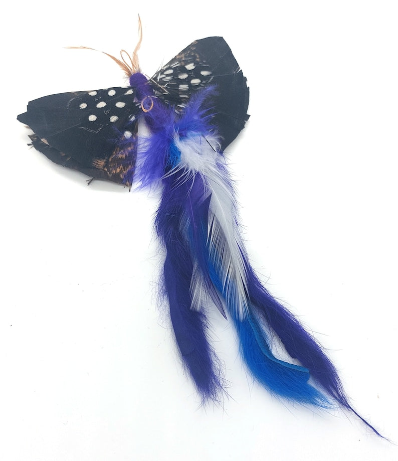 Butterfly Tail Cat Teaser Wand Attachment Blue or Green