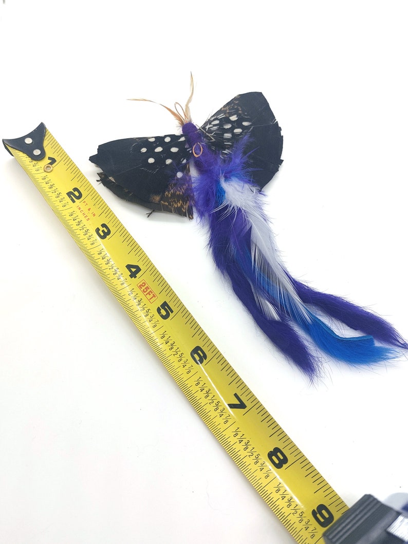 Butterfly Tail Cat Teaser Wand Attachment Blue or Green