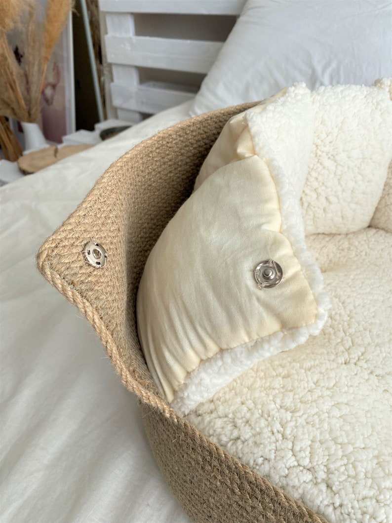 Personalized Dog Bed, Basket cat bed, Dog Bed, Pet bed, Cat bed, Dog Basket Bed, Comfortable Dog Bed