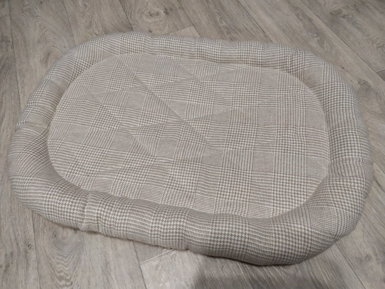 Organic Linen Pet Bed: Hemp Mat, Comfortable Cat & Dog Couch