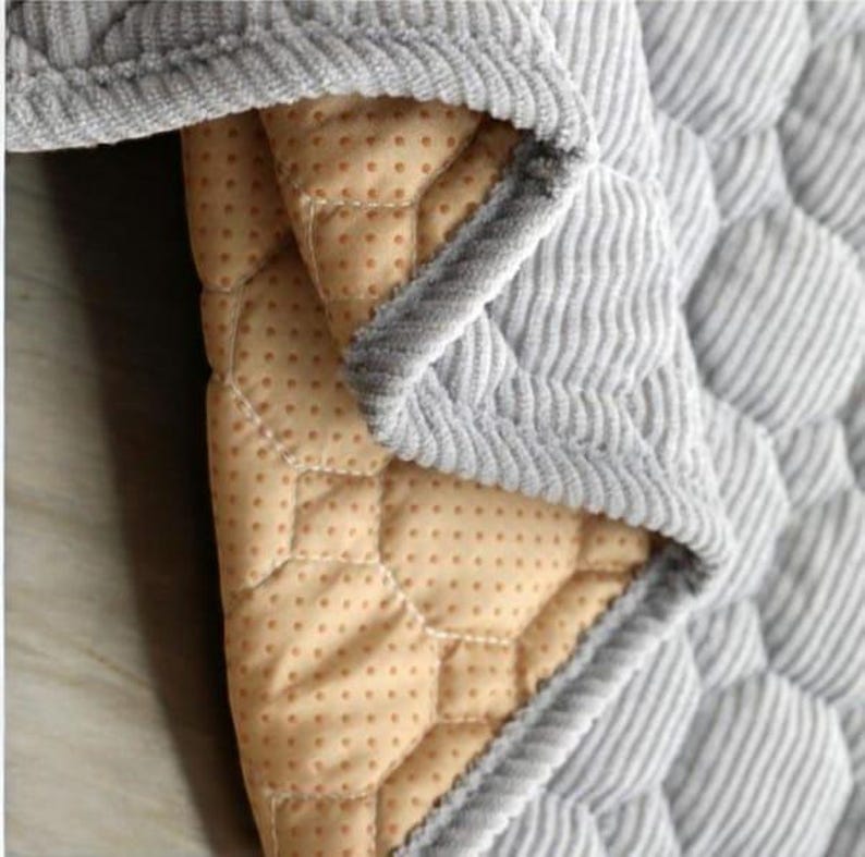 Corduroy Pet Bed Sofa Cover: Non-Slip Couch Protector