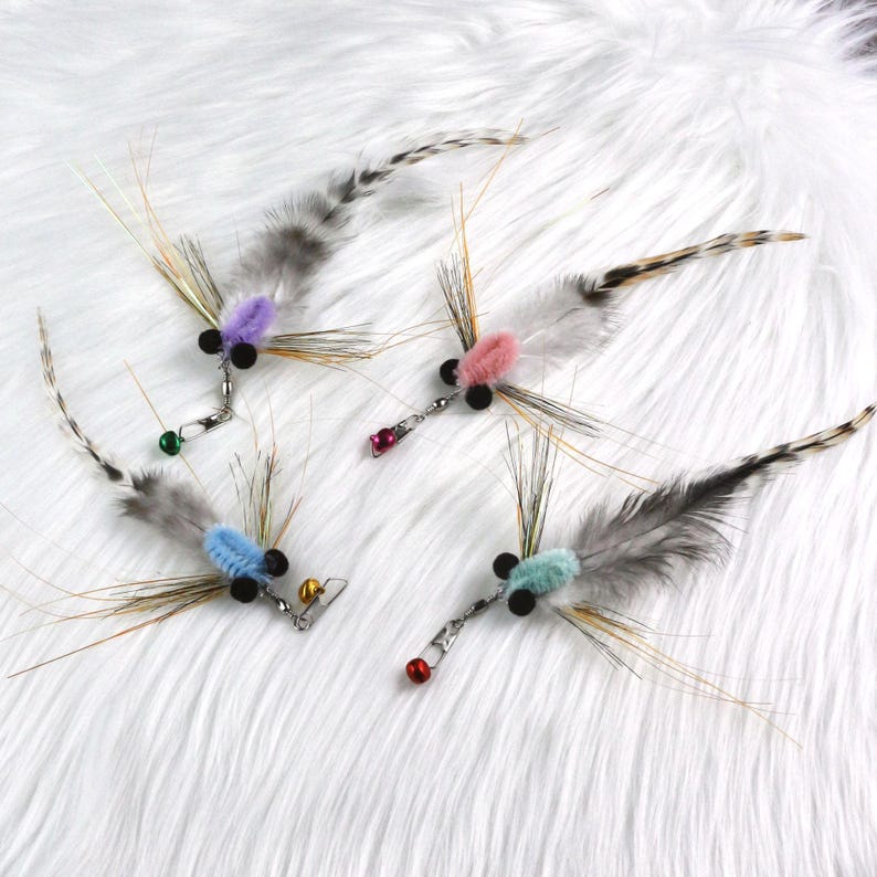 Imitation Flying Insects for Cat Teaser, Cat Wand Toys Replacement, Handmade Cat Toy, Cat Teaser Attachment, Cat Gifts, Cat Lover Gifts