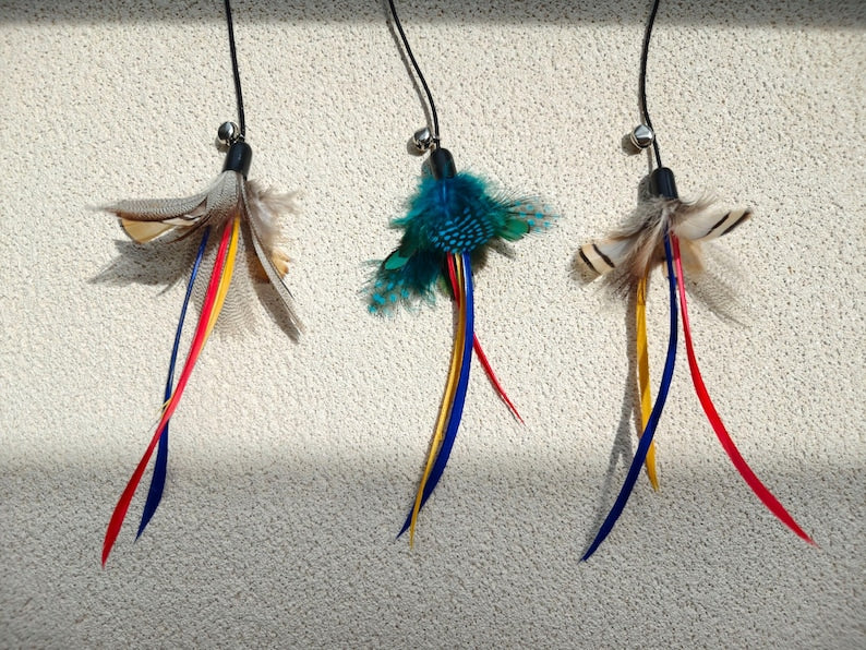 Imitation Flying birds for Cat Teaser, Cat Wand Toys Replacement, Handmade Cat Toy, Cat Teaser Attachment, Cat Gifts, Cat Lover Gifts