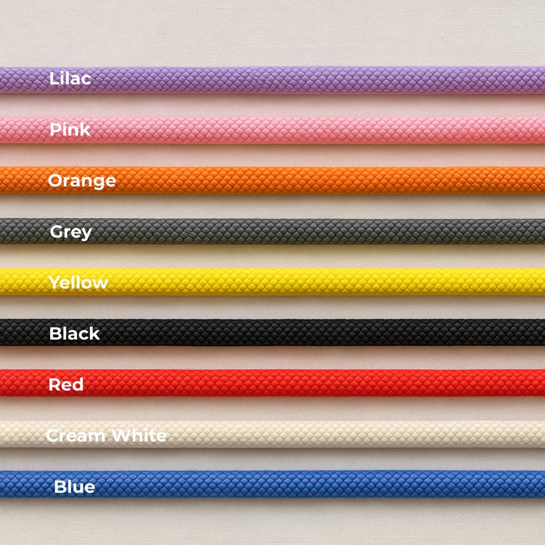 Braided Rope Dog Leash: Strong, Eco-Friendly, Gold/Silver Clip