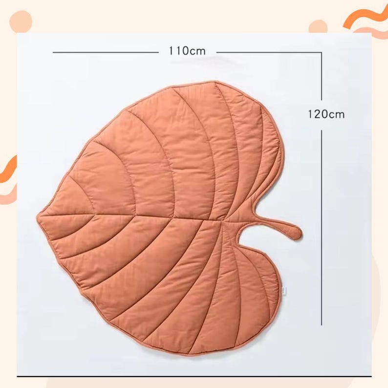Leaf Dog Mat: Soft Cotton Pet Bed, Washable Floor Pad