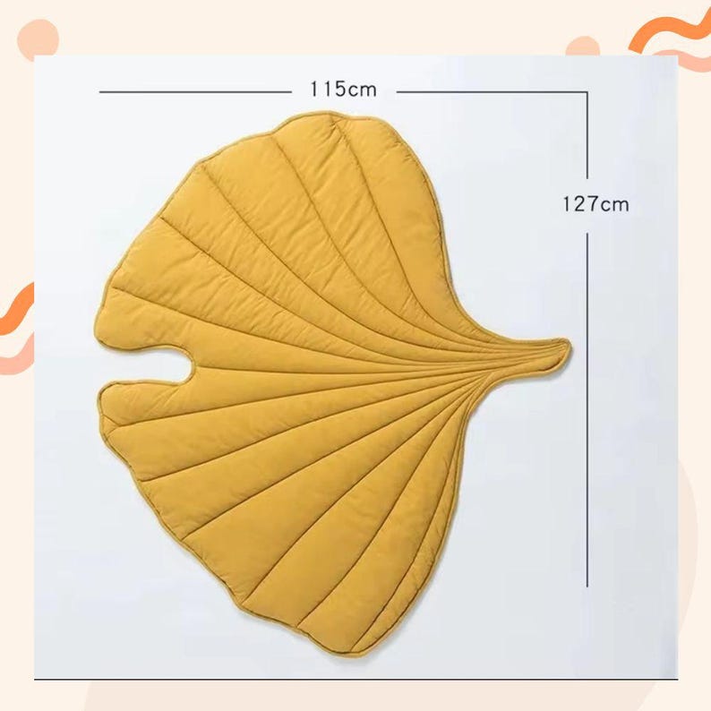 Leaf Dog Mat: Soft Cotton Pet Bed, Washable Floor Pad