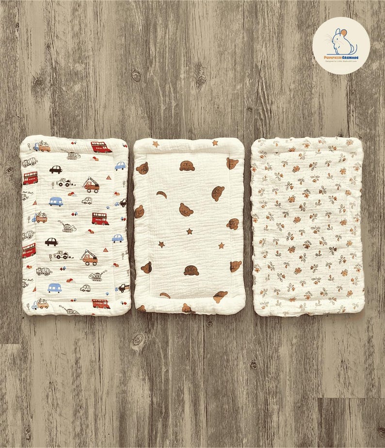 Soft Zone Pad (Small) - Handmade Machine Washable and Absorbent Fleece Bedding For Chinchilla, Guinea Pig, Ferret, and Rabbit