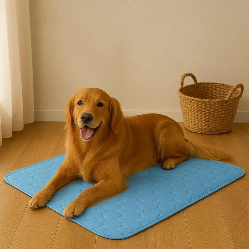 Cooling Mat for Dogs – Summer Pet Chill Pad, Washable Gel Mat, Non-Toxic Soft Bed for Large Dogs, Indoor Outdoor Cool Pet Mattress