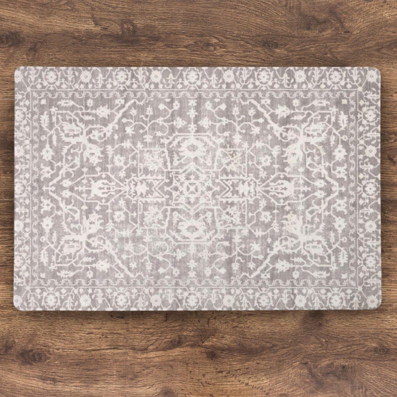 Pet Feeding Mat Vintage Rug Style | Antique Style Cat Food Mat, Dog Bowl Mat, Dog Mat, Pet Supplies, Dog Accessories, Pet Gift