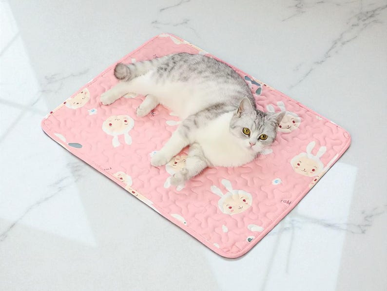Cooling Pet Bed Mat | Breathable, Moisture-Resistant Summer Lounge