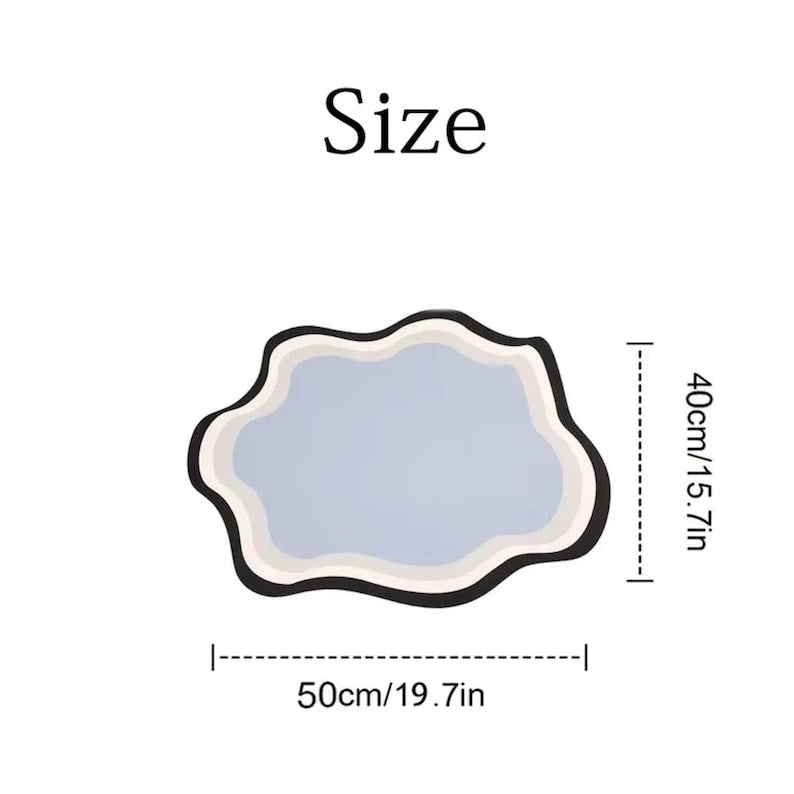 Personalized Pet Feeding Mat: Wavy Dog Bowl Placemat, Non-Slip