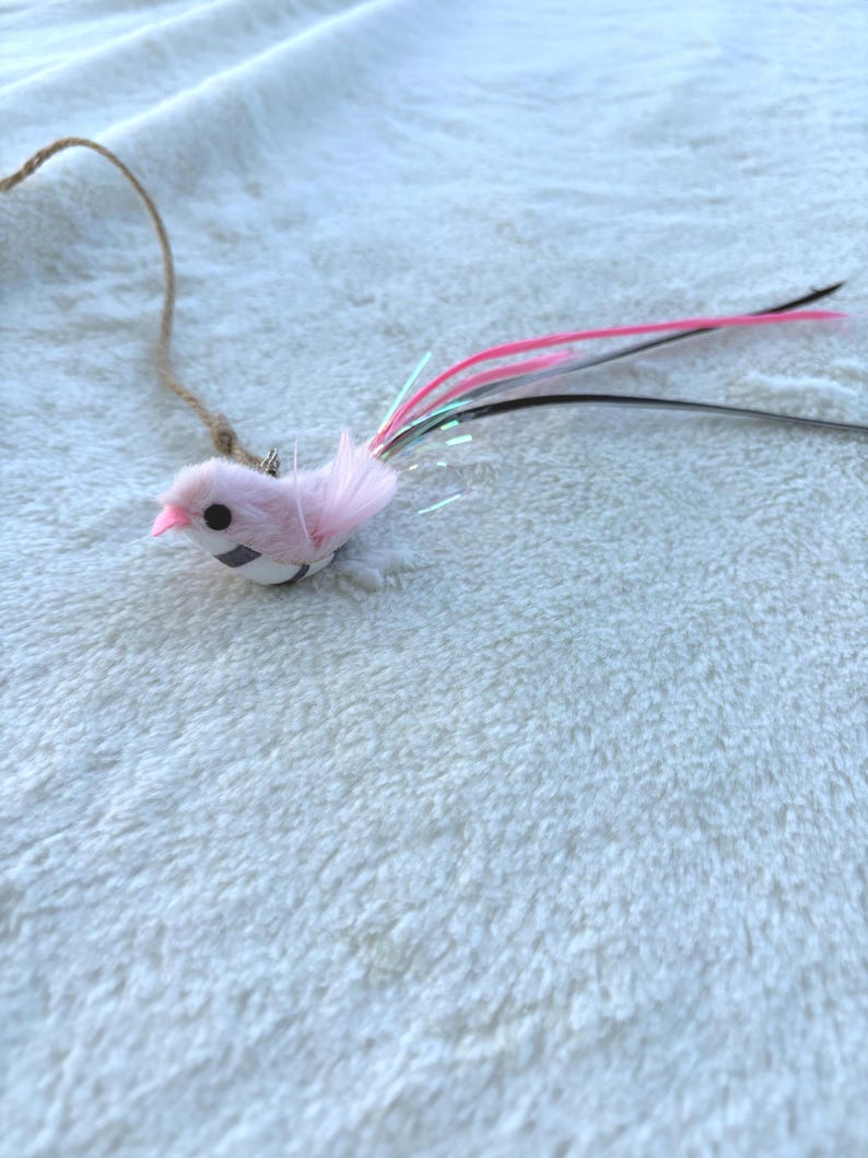 Feathered Bird Cat Toy, Interactive Cat Toy