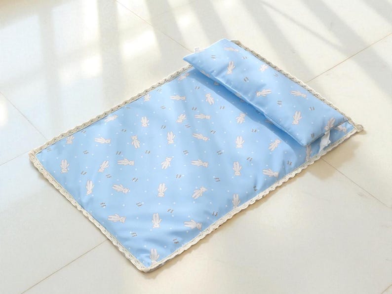 Reversible Cooling Pet Mat with Pillow | Water-Resistant Travel Cushion