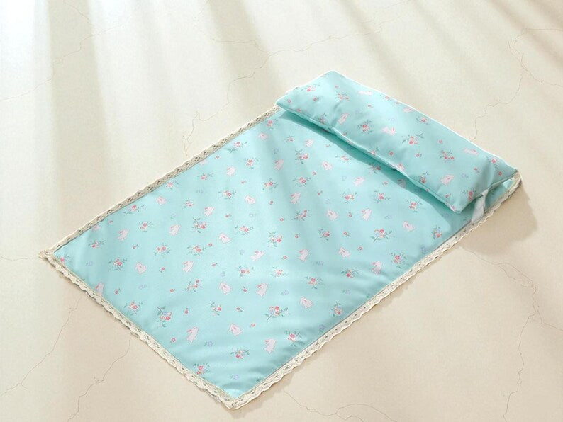 Reversible Cooling Pet Mat with Pillow | Water-Resistant Travel Cushion