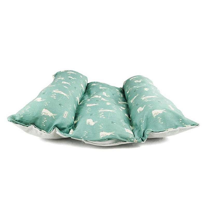 Bunny Burrow Snuggle Bed: 100% Cotton Reversible Flop Bed for Rabbits and Small Pets