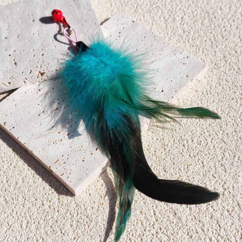 Imitation Flying birds for Cat Teaser, Cat Wand Toys Replacement, Handmade Cat Toy, Cat Teaser Attachment, Cat Gifts, Cat Lover Gifts