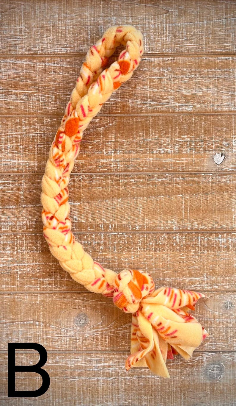 Braided Fleece Dog Tug Toy: Washable, Durable Pet Toy