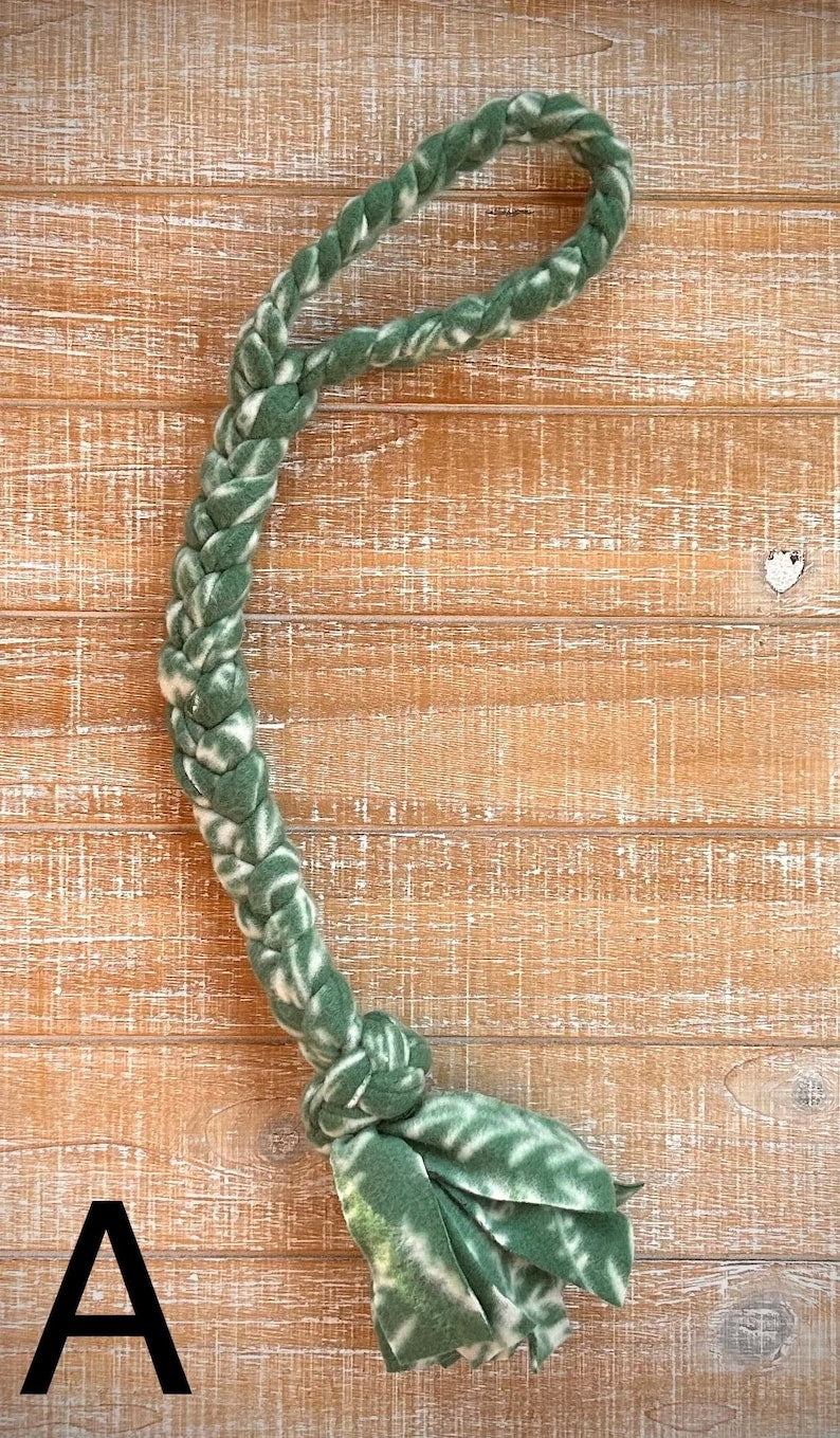 Braided Fleece Dog Tug Toy: Washable, Durable Pet Toy