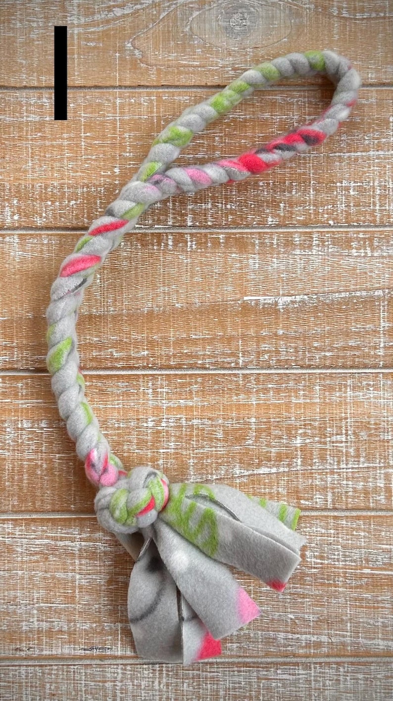 Braided Fleece Dog Tug Toy: Washable, Durable Pet Toy