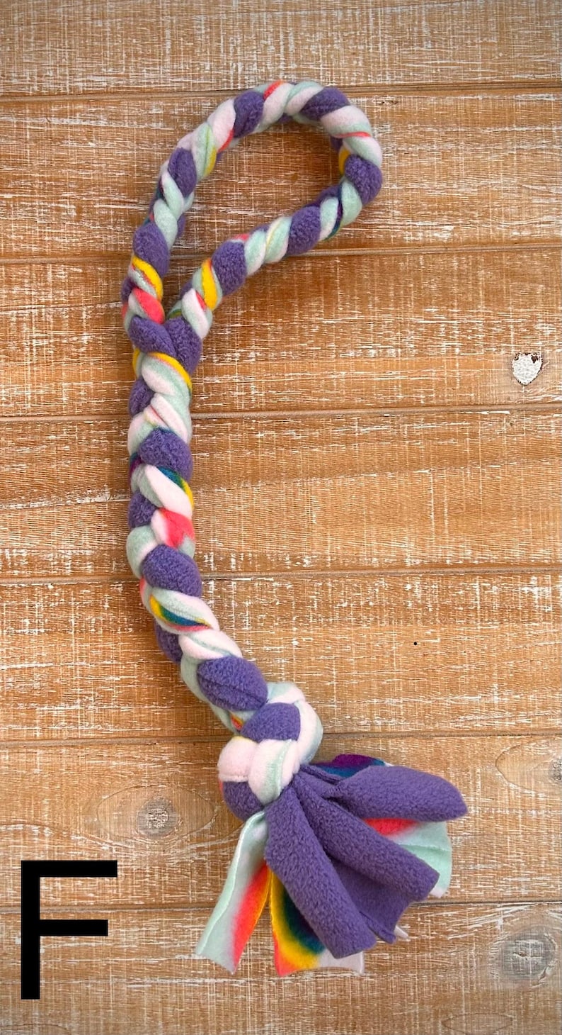 Braided Fleece Dog Tug Toy: Washable, Durable Pet Toy