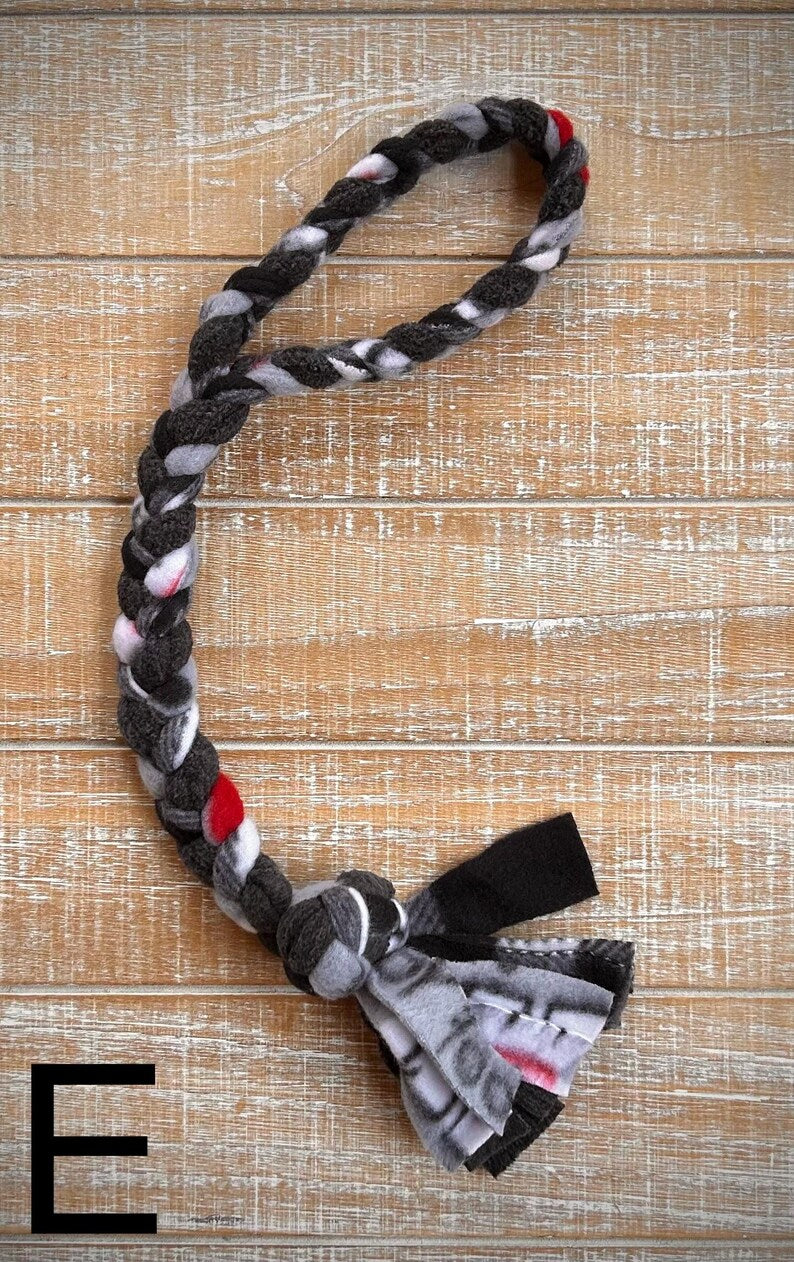 Braided Fleece Dog Tug Toy: Washable, Durable Pet Toy