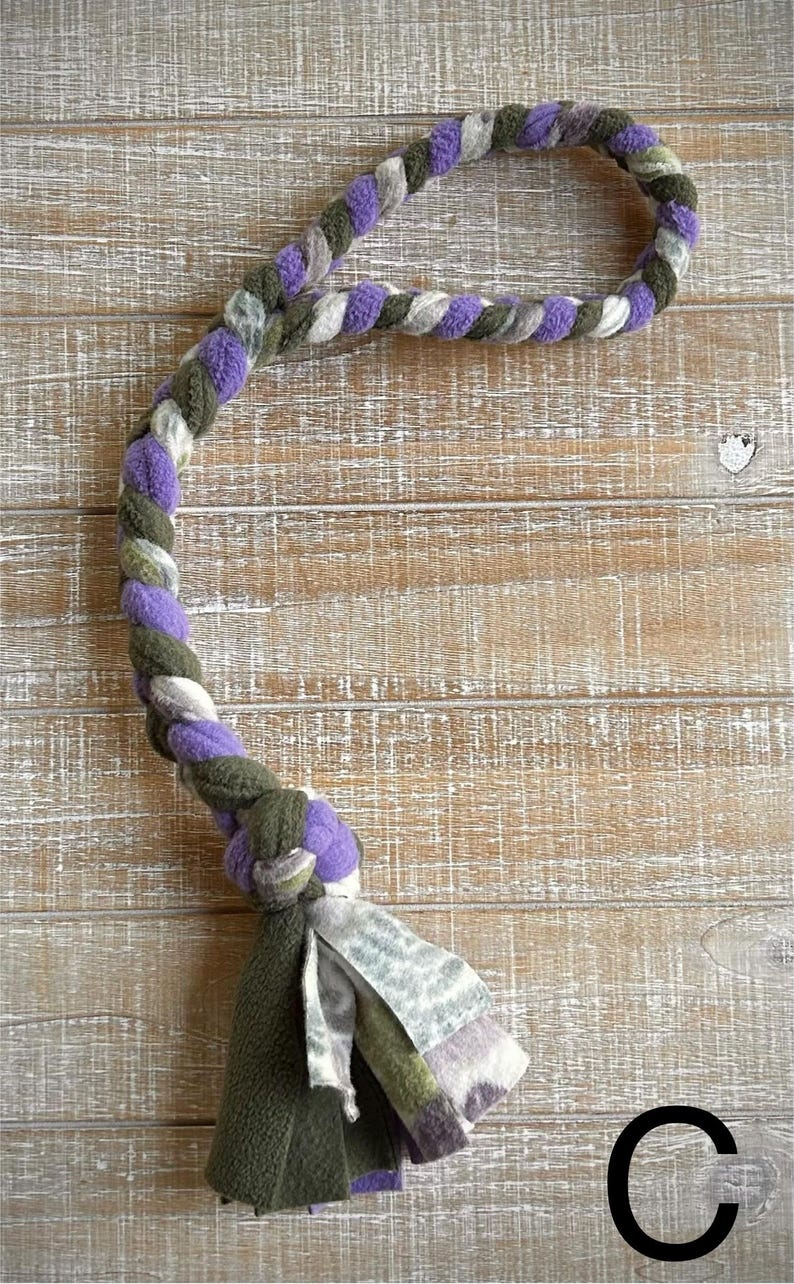 Braided Fleece Dog Tug Toy: Washable, Durable Pet Toy