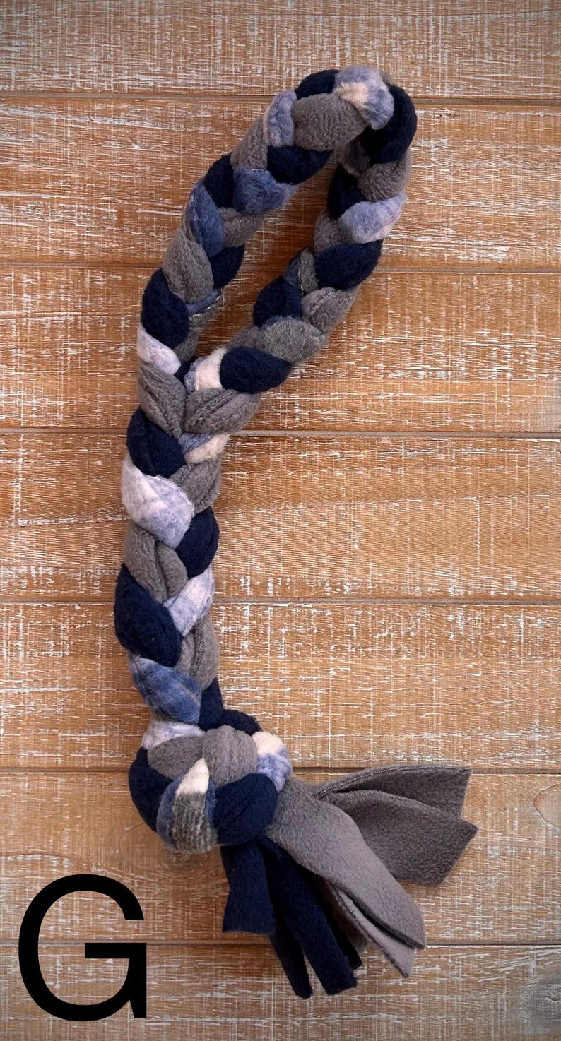 Braided Fleece Dog Tug Toy: Washable, Durable Pet Toy
