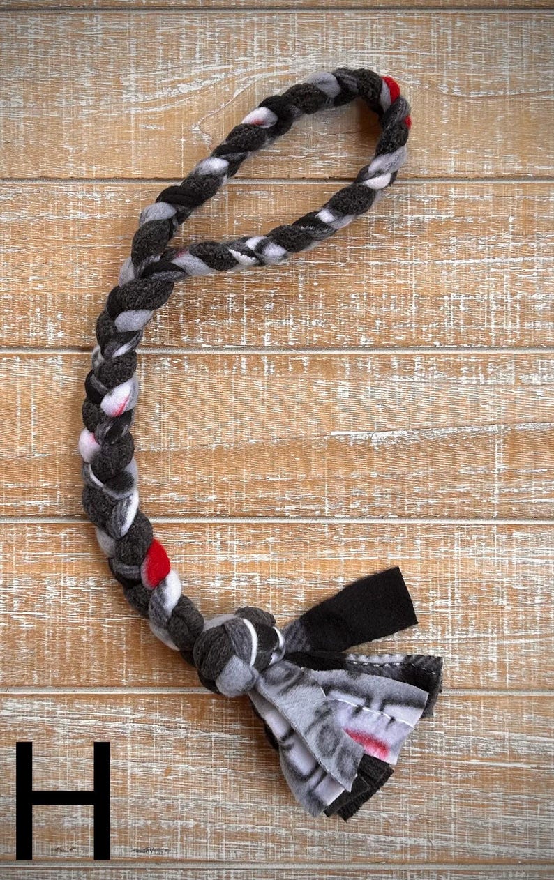 Braided Fleece Dog Tug Toy: Washable, Durable Pet Toy