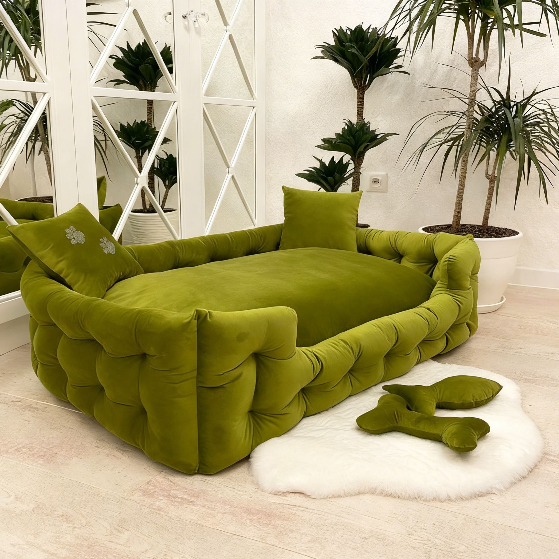 Dog bed, Large dog bed, Extra large dog bed, Velvet dog bed, Custom dog bed, Dog sofa, Pet bed, Luxury dog bed,