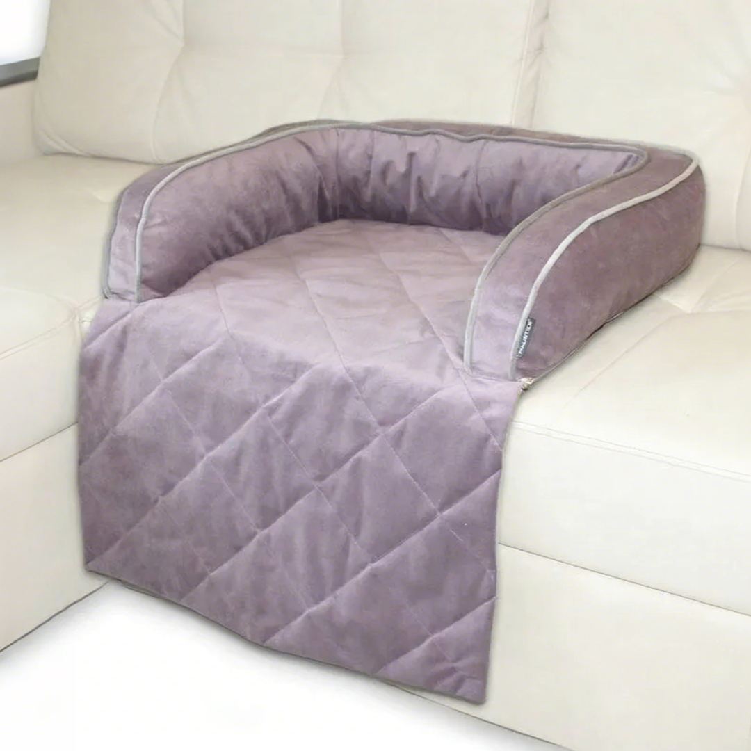 Velor Dog Sofa Bed Small Breed Pet Couch Furniture