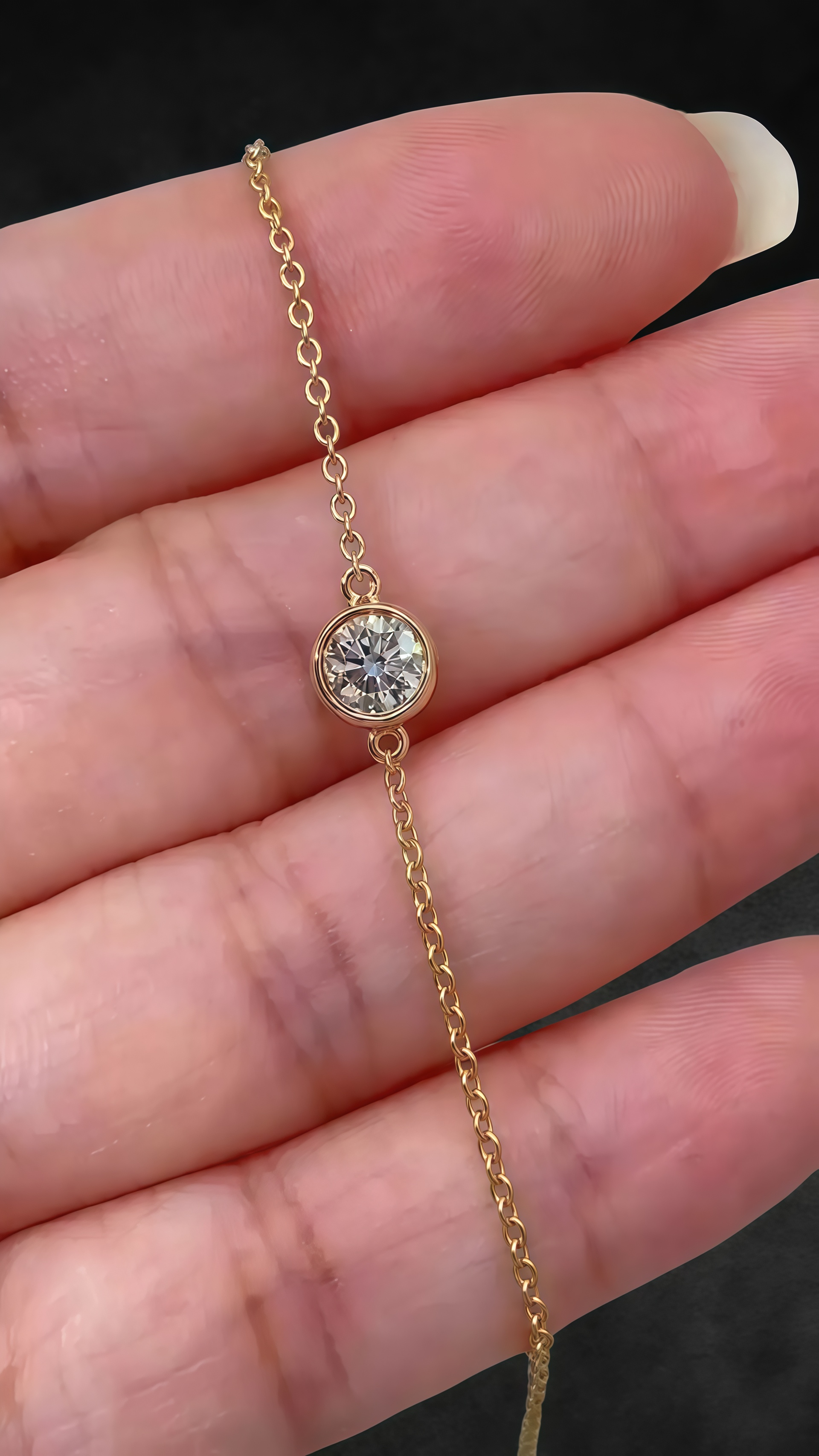 0.5ct Lab-Grown Diamond Bracelet 18K Yellow Gold