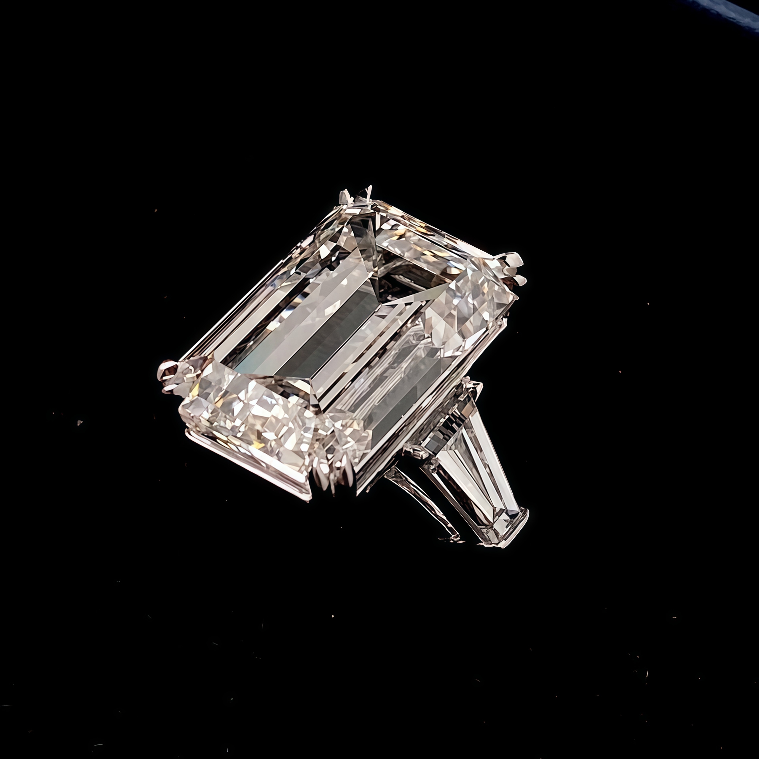 Emerald Cut Three Stone Lab-Grown Diamond Ring (11 CTW F/VS1)