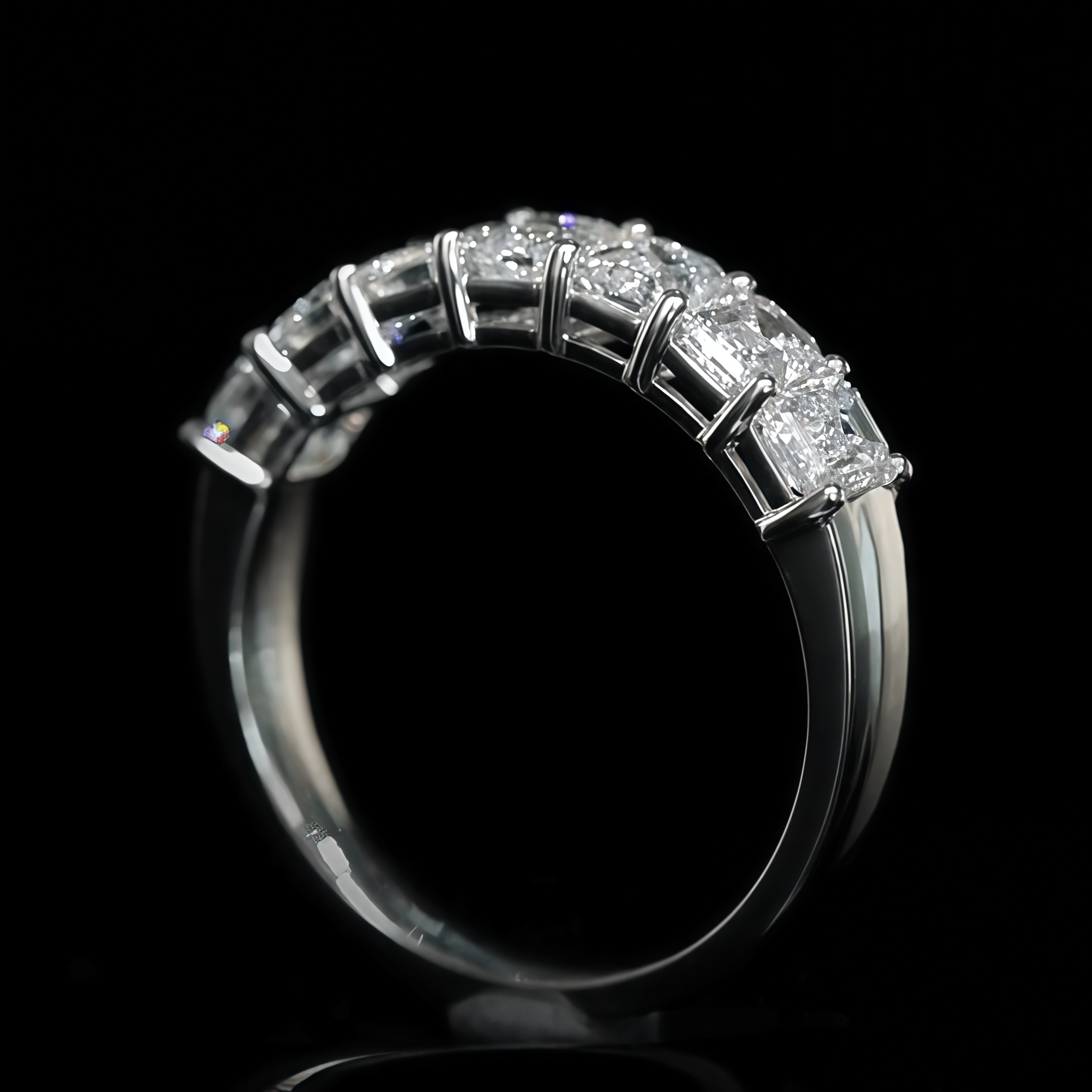 2.1 CTW Emerald Cut Lab Grown Diamond Band