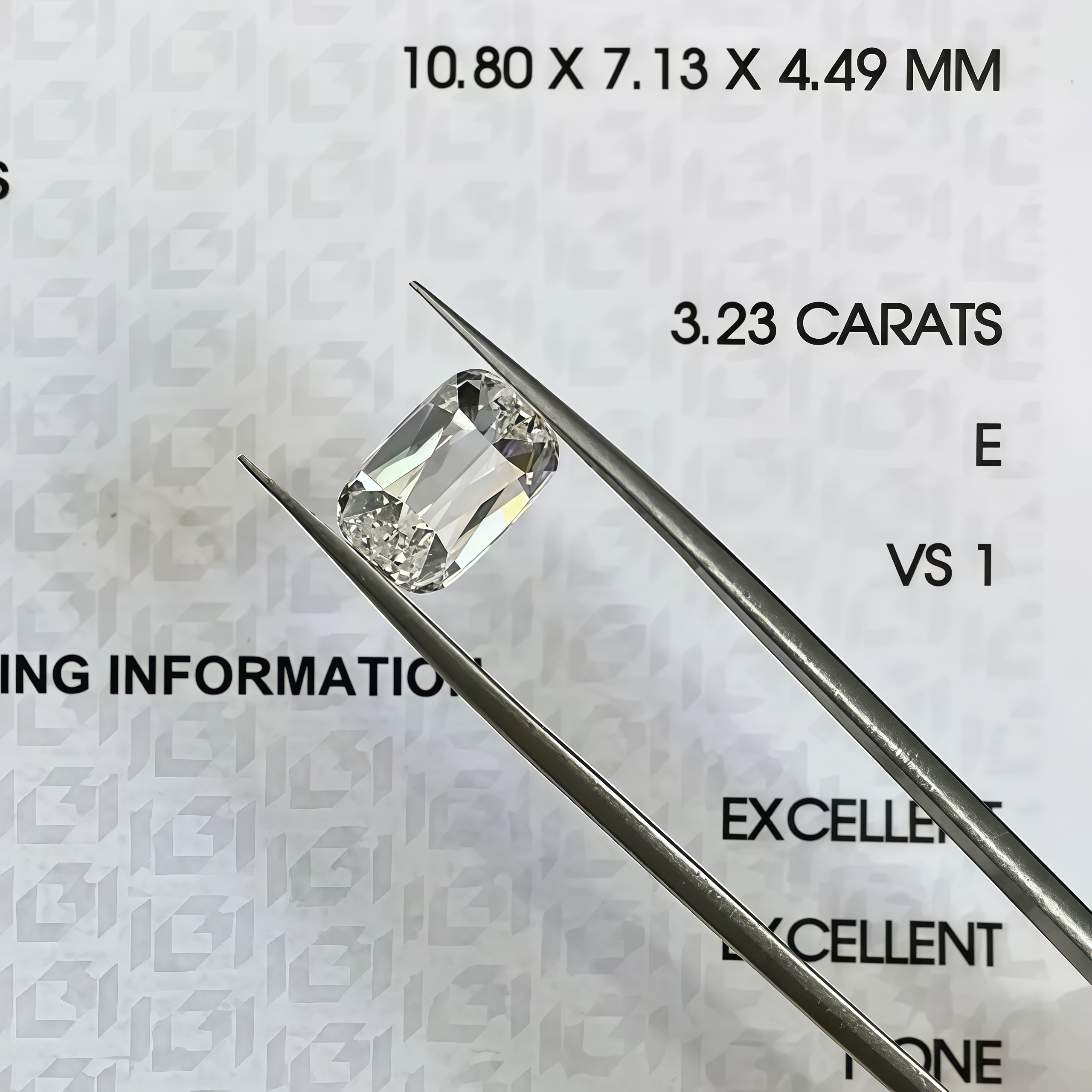3.23 Carat Criss Cut Lab-Grown Diamond
