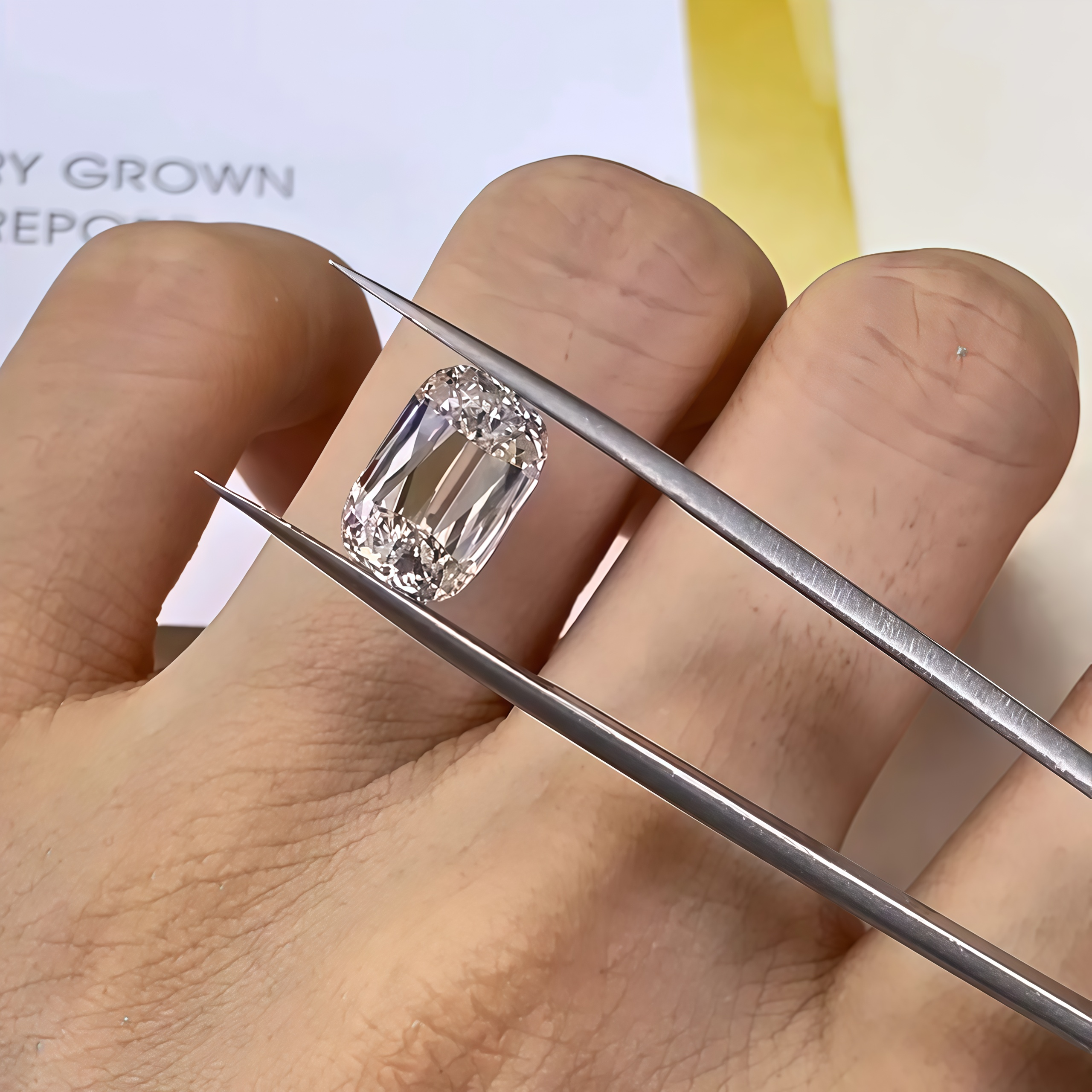 3.23 Carat Criss Cut Lab-Grown Diamond