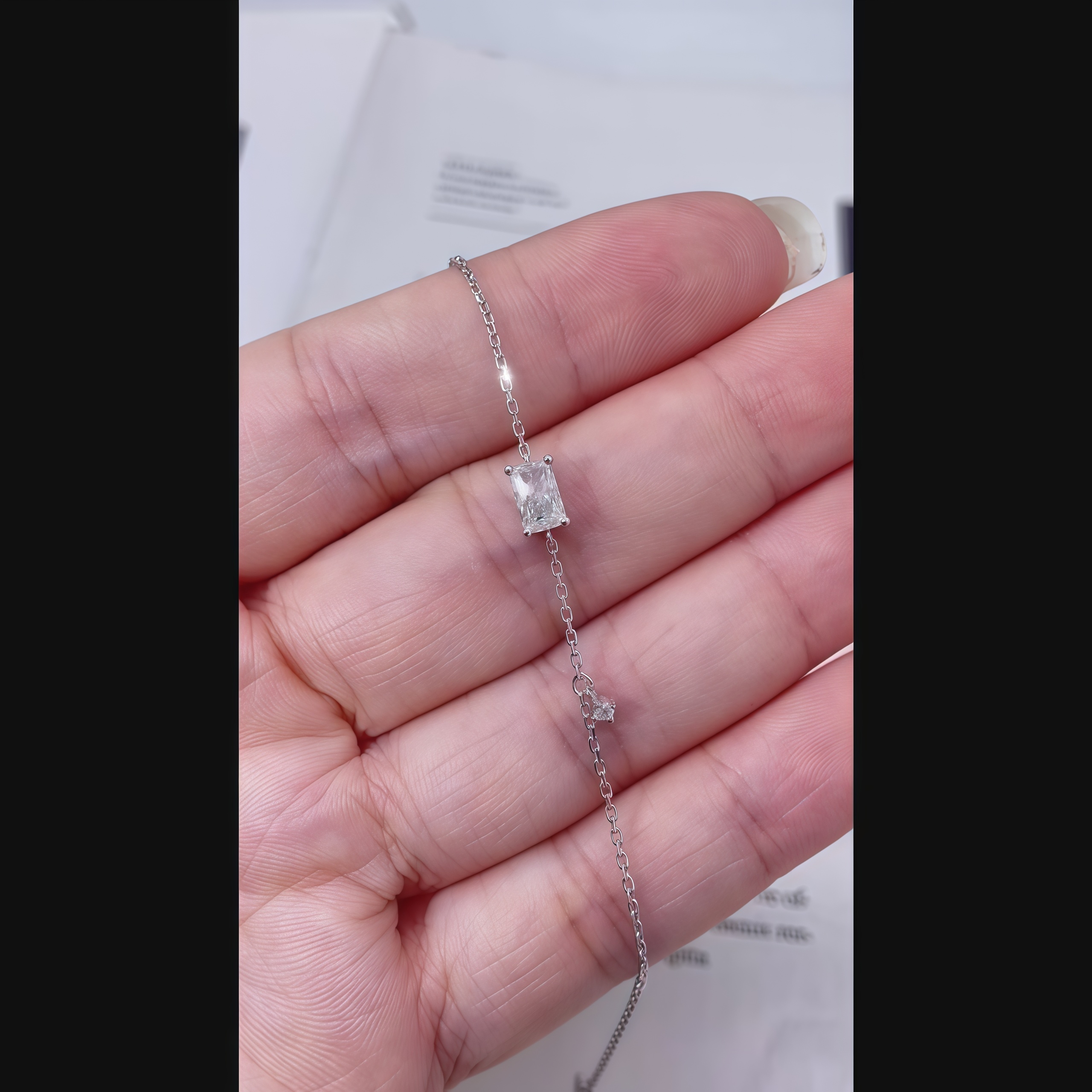 Radiant Cut Lab Grown Diamond Bracelet