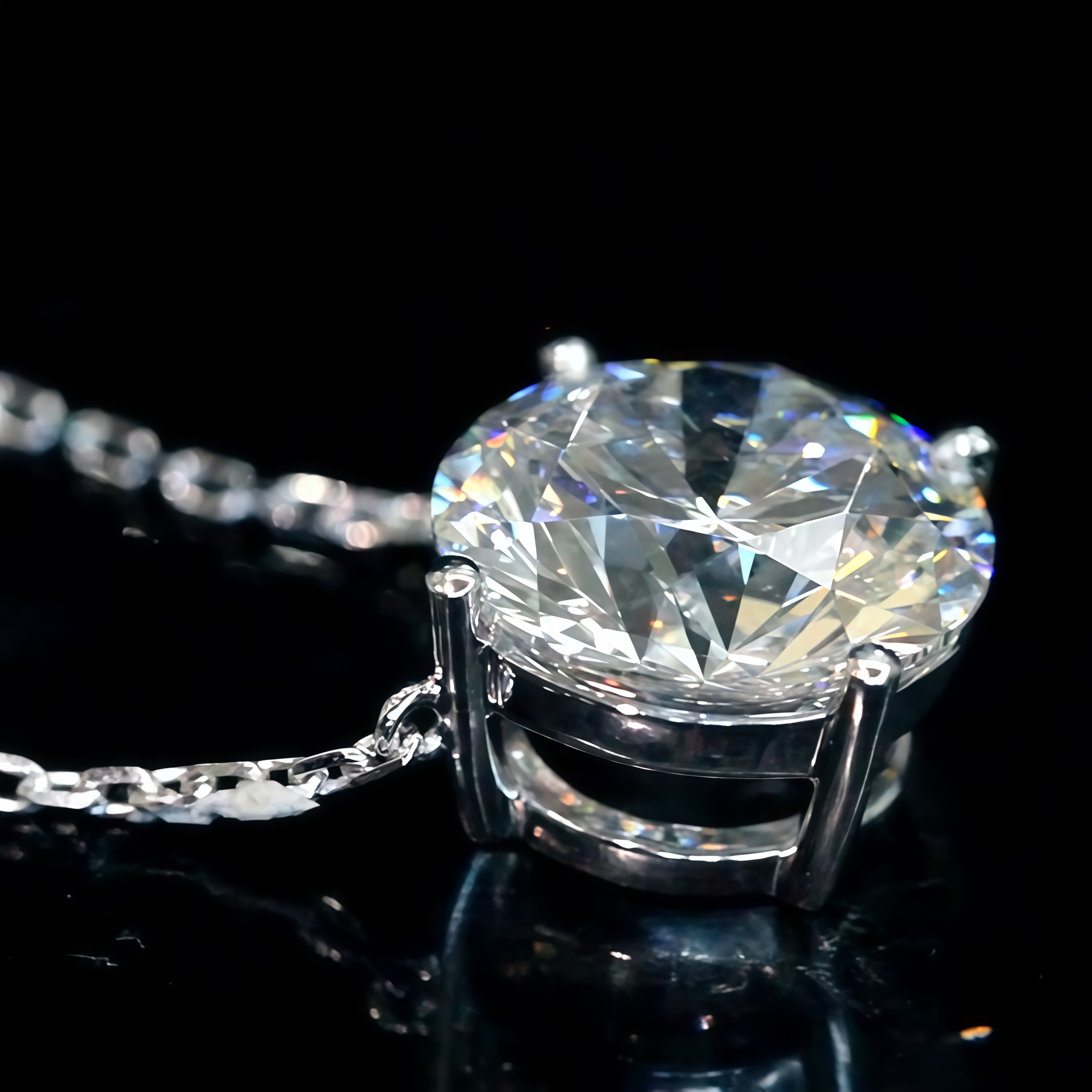 6.5 Carat Lab-Grown Diamond Necklace